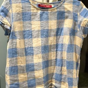 Pyne and Smith Linen Top, size Small, EUC.
